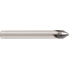 Seco - 12mm Diam 4 Flute Single End Solid Carbide Chamfer Mill - Exact Industrial Supply