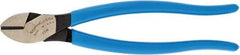 Channellock - 8" OAL, 5/32" Capacity, Diagonal Cutter - 7/8" Jaw Length x 8-25/64" Jaw Width, Straight Head, Plastic Dipped Handle - Exact Industrial Supply