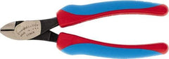 Channellock - 6" OAL, 5/32" Capacity, Diagonal Cutter - 9/16" Jaw Length x 6-11/32" Jaw Width, Straight Head, Comfort Grips Handle - Exact Industrial Supply