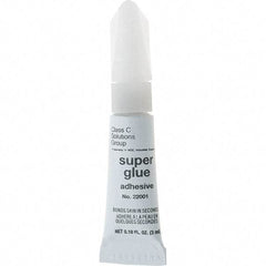 Value Collection - 0.10 oz Tube Clear Instant Adhesive - 30 sec Working Time - Exact Industrial Supply