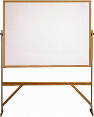 Ghent - 72" High x 53" Wide Reversible Dry Erase Board - Acrylate, 23-1/2" Deep - Exact Industrial Supply