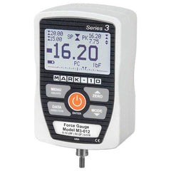 Mark-10 - Digital Tension & Compression Force Gages Capacity (lbf): 500.00 Capacity (N): 2500.00 - Exact Industrial Supply