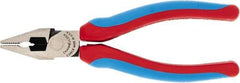 Channellock - 6" OAL, 1-3/16" Jaw Length x 13/16" Jaw Width, Combination Pliers - Crosshatch Jaw, Comfort Grip Handles - Exact Industrial Supply