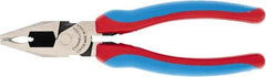 Channellock - 7" OAL, 1-1/2" Jaw Length x 1" Jaw Width, Combination Pliers - Crosshatch Jaw, Comfort Grip Handles - Exact Industrial Supply
