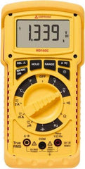 Amprobe - 2670787, CAT IV, 1,000 VAC, 1,500 VDC, Digital True RMS Auto Ranging Manual Ranging Multimeter - 40 mOhm, Measures Voltage, Capacitance, Current, Frequency, Resistance, Temperature - Exact Industrial Supply