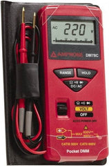 Amprobe - 3156830, CAT II, CAT 0, 600 VAC/VDC, Digital Average Responding Multimeter - 32 mOhm, Measures Voltage, Resistance - Exact Industrial Supply