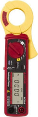 Amprobe - 3033017, CAT II, Digital Average Responding Leakage Clamp Meter with 1.1811" Clamp On Jaws - 400 VAC, 60 AC Amps, Measures Voltage, Current, Leakage Current, Resistance - Exact Industrial Supply