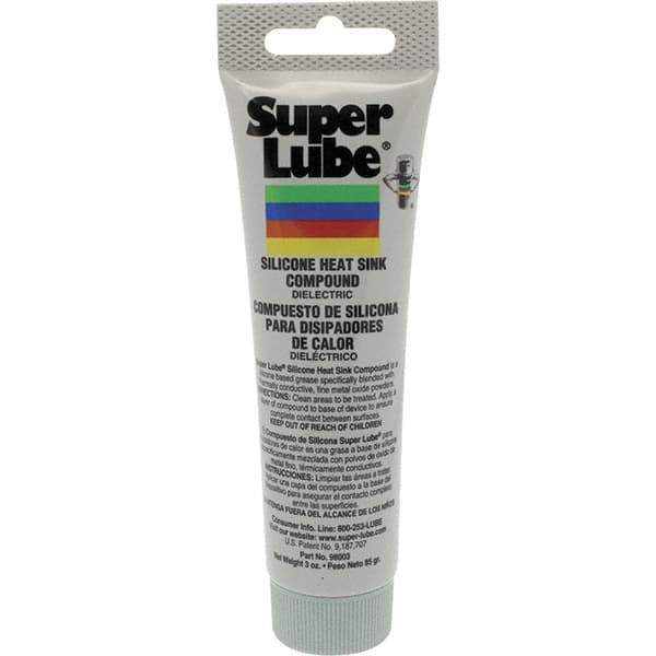 Synco Chemical - 3 oz Tube Silicone Heat-Transfer Grease - White, 450°F Max Temp, - Exact Industrial Supply