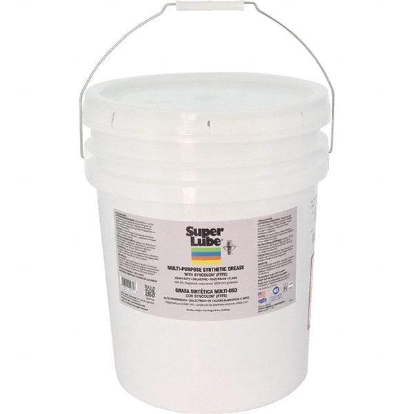Synco Chemical - 30 Lb Pail Synthetic General Purpose Grease - Translucent White, Food Grade, 450°F Max Temp, NLGIG 1, - Exact Industrial Supply