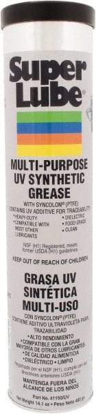 Synco Chemical - 14.1 oz Cartridge Synthetic Grease Cartridge - Translucent White, Food Grade, 450°F Max Temp, NLGIG 2, - Exact Industrial Supply