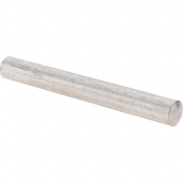 Value Collection - 6mm Diam x 50mm Pin Length 303 Stainless Steel Precision Dowel Pin - Unhardened, 1 Beveled & 1 Rounded End - Exact Industrial Supply