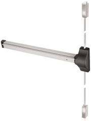 Yale - Right Hand Field Reversible, Surface Vertical Rod - Aluminum Finish, 30 to 36" Door Width, Grade 1 - Exact Industrial Supply
