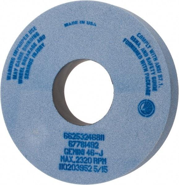 Norton - 14" Diam x 5" Hole x 2" Thick, J Hardness, 46 Grit Surface Grinding Wheel - Aluminum Oxide, Type 1, Coarse Grade, 2,320 Max RPM, No Recess - Exact Industrial Supply