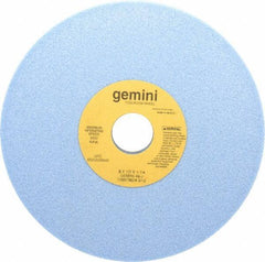 Norton - 8" Diam x 1-1/4" Hole x 1/2" Thick, J Hardness, 46 Grit Surface Grinding Wheel - Aluminum Oxide, Type 1, Coarse Grade, 3,600 Max RPM, No Recess - Exact Industrial Supply