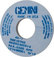 Norton - 14" Diam x 5" Hole x 1" Thick, I Hardness, 46 Grit Surface Grinding Wheel - Aluminum Oxide, Type 1, Coarse Grade, 2,320 Max RPM, No Recess - Exact Industrial Supply