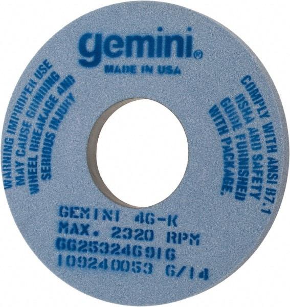 Norton - 14" Diam x 5" Hole x 1" Thick, K Hardness, 46 Grit Surface Grinding Wheel - Aluminum Oxide, Type 1, Coarse Grade, 2,320 Max RPM, No Recess - Exact Industrial Supply