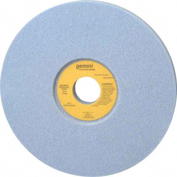 Norton - 8" Diam x 1-1/4" Hole x 3/4" Thick, J Hardness, 46 Grit Surface Grinding Wheel - Aluminum Oxide, Type 5, Coarse Grade, 3,600 Max RPM, One-Side Recess - Exact Industrial Supply