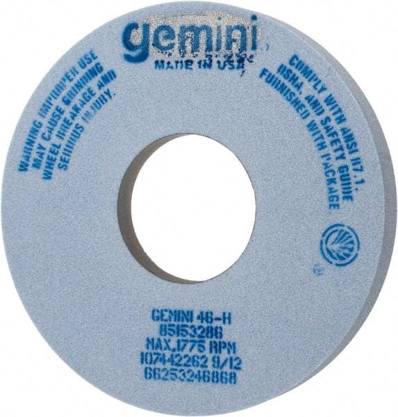 Norton - 14" Diam x 5" Hole x 1-1/2" Thick, H Hardness, 46 Grit Surface Grinding Wheel - Aluminum Oxide, Type 5, Coarse Grade, 1,775 Max RPM, One-Side Recess - Exact Industrial Supply