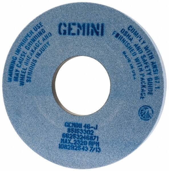 Norton - 14" Diam x 5" Hole x 1-1/2" Thick, J Hardness, 46 Grit Surface Grinding Wheel - Aluminum Oxide, Type 5, Coarse Grade, 2,320 Max RPM, One-Side Recess - Exact Industrial Supply