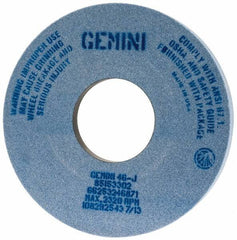 Norton - 14" Diam x 5" Hole x 1-1/2" Thick, J Hardness, 46 Grit Surface Grinding Wheel - Aluminum Oxide, Type 5, Coarse Grade, 2,320 Max RPM, One-Side Recess - Exact Industrial Supply