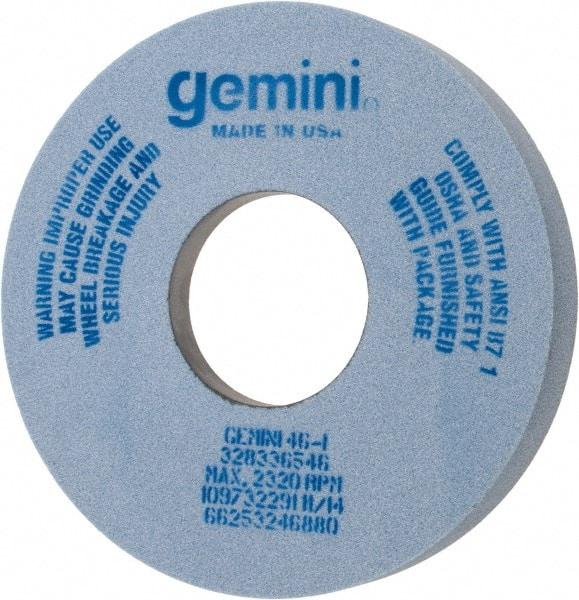 Norton - 14" Diam x 5" Hole x 2" Thick, I Hardness, 46 Grit Surface Grinding Wheel - Aluminum Oxide, Type 5, Coarse Grade, 2,320 Max RPM, One-Side Recess - Exact Industrial Supply