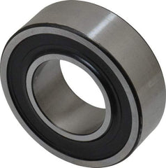 SKF - 30mm Bore Diam, 62mm OD, Double Seal Self Aligning Radial Ball Bearing - 20mm Wide, 2 Rows, Round Bore, 1,510 Lb Static Capacity, 5,350 Lb Dynamic Capacity - Exact Industrial Supply