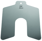 .4MMX75MMX75MM 300 SS SLOTTED SHIM - Exact Industrial Supply