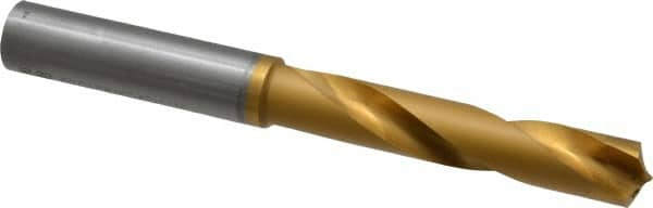 CJT - 9/16" 135° Spiral Flute Carbide-Tipped Screw Machine Drill Bit - Exact Industrial Supply