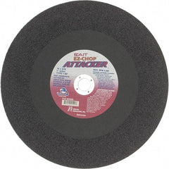Sait - 14" Aluminum Oxide Cutoff Wheel - 3/32" Thick, 1" Arbor, 4,400 Max RPM, Use with Chop Saws - Exact Industrial Supply