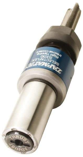 Tapmatic - 1" Straight Shank Diam Rigid Tapping Adapter - #8 to 1/2" Tap Capacity, 2.7165" Projection, Through Coolant - Exact Industrial Supply