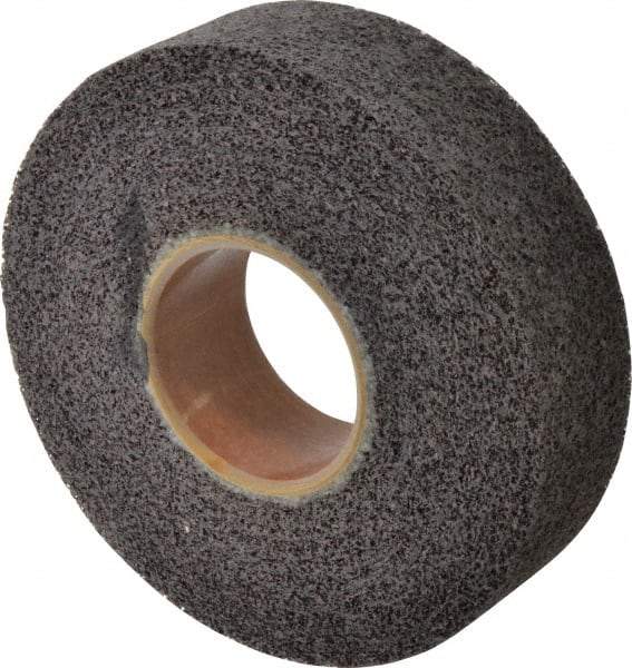 Brite Star - 8" Diam, 2" Face Width, 3" Center Hole, Medium Grade, Aluminum Oxide Deburring Wheel - Convolute, Hard Density 8 Grade, 4,500 RPM - Exact Industrial Supply