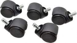 Bevco - Black Hard Floor Casters - For Hard Floors - Exact Industrial Supply