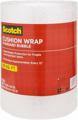 3M - 50' Long x 12" Wide, Cushion Wrap - Clear - Exact Industrial Supply