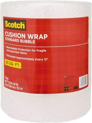 3M - 60' Long x 12" Wide, Cushion Wrap - Clear - Exact Industrial Supply