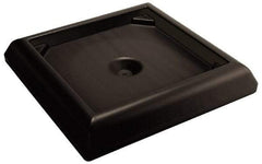 Rubbermaid - Black Plastic Weighted Base - Compatible with 45 & 65 Gal Containers, 24-1/2" Long, 6" High - Exact Industrial Supply