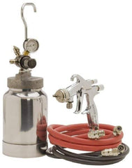 Binks - High Volume/Low Pressure Paint Spray Gun - 2 Qt Capacity, 50 Max psi, 10 to 14 CFM, For Adhesives, Enamels, Epoxies, Lacquers, Latex, Polyurethanes, Primers, Sealers, Stains, Varnishes - Exact Industrial Supply