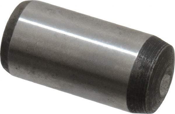 Value Collection - 12mm Diam x 25mm Pin Length Alloy Steel Pull Out Dowel Pin - C 57-63 Hardness, 1 Rounded & 1 Threaded End - Exact Industrial Supply