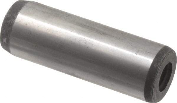 Value Collection - 20mm Diam x 60mm Pin Length Alloy Steel Pull Out Dowel Pin - C 57-63 Hardness, 1 Rounded & 1 Threaded End - Exact Industrial Supply