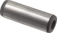 Value Collection - 20mm Diam x 60mm Pin Length Alloy Steel Pull Out Dowel Pin - C 57-63 Hardness, 1 Rounded & 1 Threaded End - Exact Industrial Supply