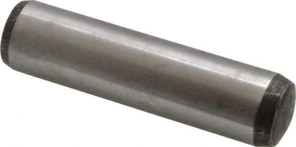 Value Collection - 20mm Diam x 80mm Pin Length Alloy Steel Pull Out Dowel Pin - C 57-63 Hardness, 1 Rounded & 1 Threaded End - Exact Industrial Supply