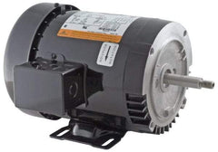 US Motors - 1 hp, ODP Enclosure, No Thermal Protection, 3,520 RPM, 208-230/460 Volt, 60 Hz, Three Phase Standard Efficient Motor - Size 143 Frame, Rigid Mount, 1 Speed, Ball Bearings, 3.5-3.4/1.7 Full Load Amps, F Class Insulation, CCW Lead End - Exact Industrial Supply