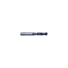 Screw Machine Length Drill Bit: 0.5315″ Dia, 140 °, Solid Carbide Coated, Right Hand Cut, Spiral Flute, Straight-Cylindrical Shank, Series 5514