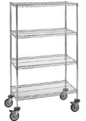 Quantum Storage - 86" High, Open Shelving Wire Shelving Post - Exact Industrial Supply