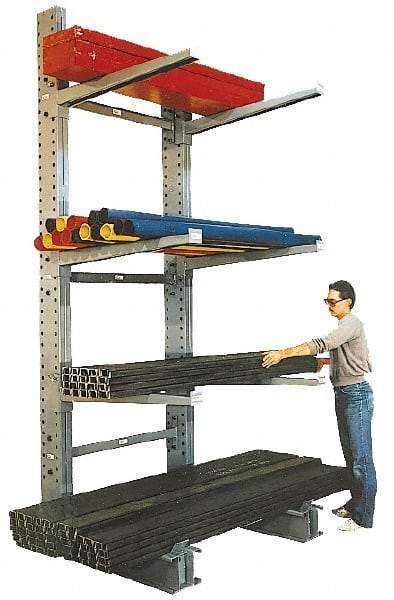 Made in USA - 48 Inches Long, Extra Heavy Duty, Straight Arm - With Lip, 2,500 Lb. Load Limit - Exact Industrial Supply