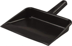 Vikan - 12" Wide Handheld Dustpan - Plastic Body, 5-5/8" Handle, Black - Exact Industrial Supply