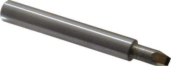Made in USA - 0.01 Max Concave Radius Single Point Diamond Dresser - 2" Long x 3/8" Shank Diam - Exact Industrial Supply