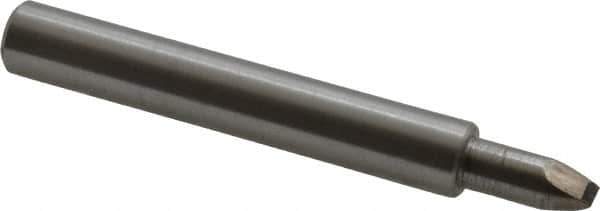 Made in USA - 0.02 Max Concave Radius Single Point Diamond Dresser - 2" Long x 3/8" Shank Diam - Exact Industrial Supply