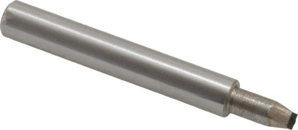 Made in USA - 0.032" Max Concave Radius Single Point Diamond Dresser - 2" Long x 3/8" Shank Diam - Exact Industrial Supply