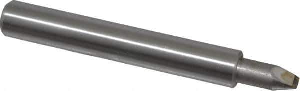 Made in USA - 1/16" Max Concave Radius Single Point Diamond Dresser - 2" Long x 3/8" Shank Diam - Exact Industrial Supply