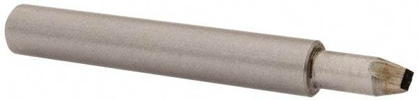 Made in USA - 1/8" Max Concave Radius Single Point Diamond Dresser - 2" Long x 3/8" Shank Diam - Exact Industrial Supply